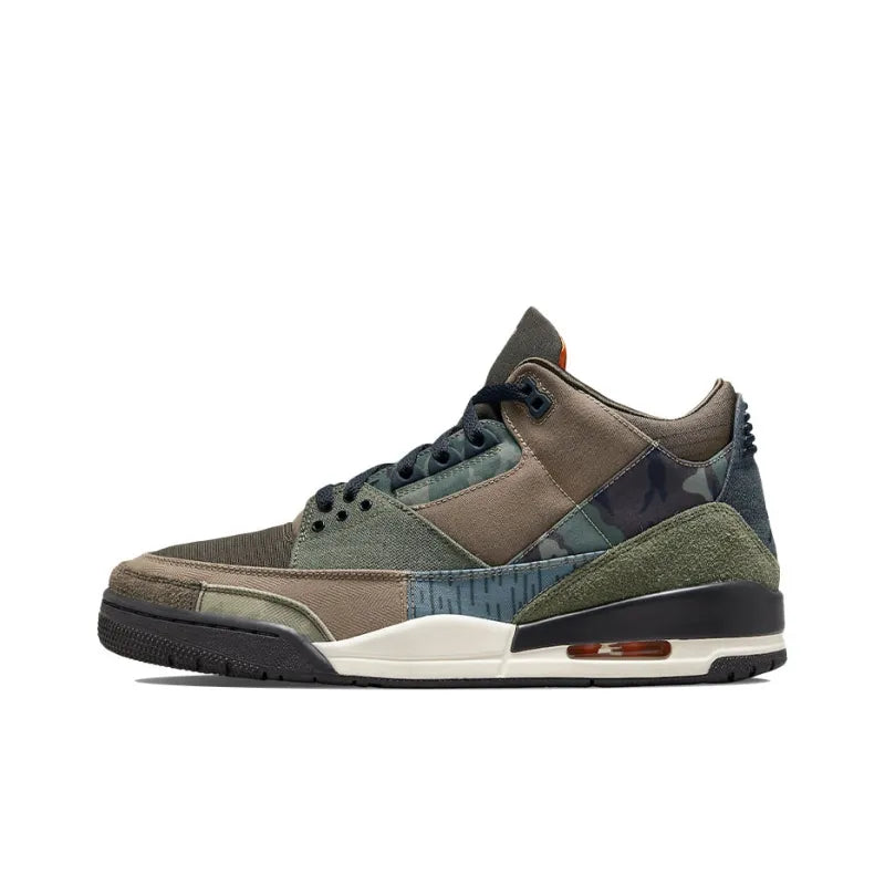 AirJordan 3 Camo Sneaker – Patchwork