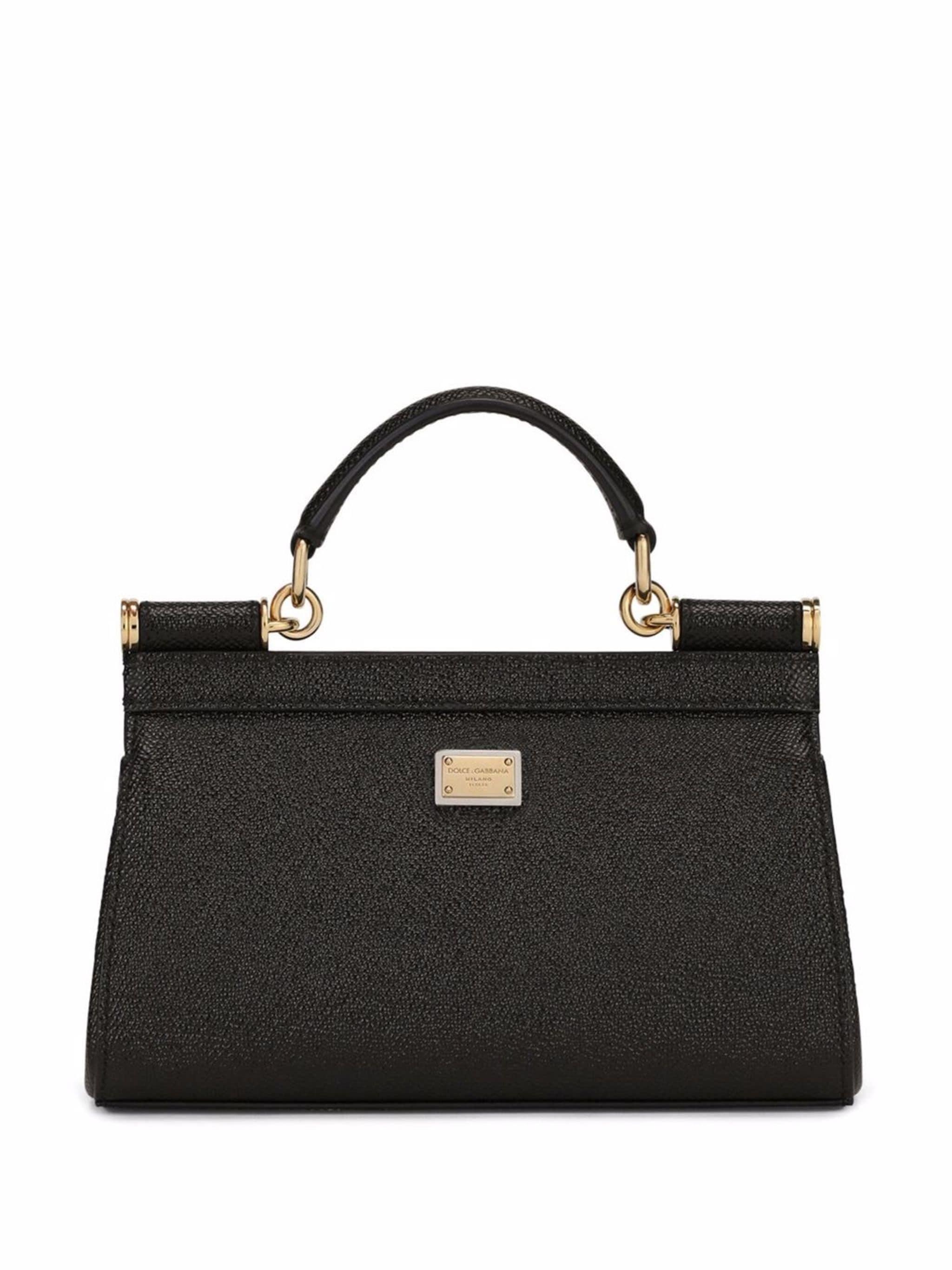 Dolce & Gabbana small Sicily rhinestone-embellished top-handle bag