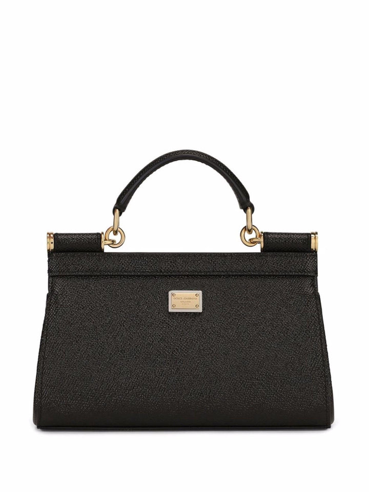 Dolce & Gabbana small Sicily rhinestone-embellished top-handle bag