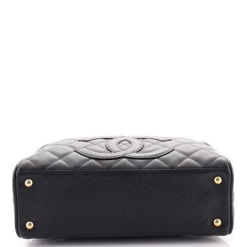 Chanel Timeless CC Bowler Bag Quilted Caviar Small