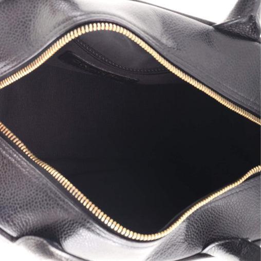 Chanel Timeless CC Bowler Bag Quilted Caviar Small