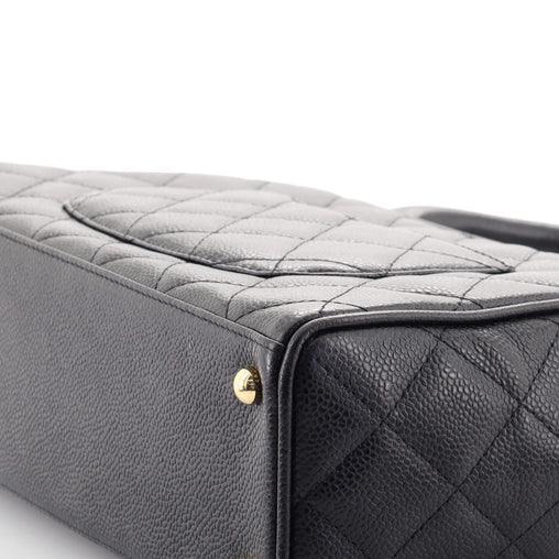 Chanel Timeless CC Bowler Bag Quilted Caviar Small