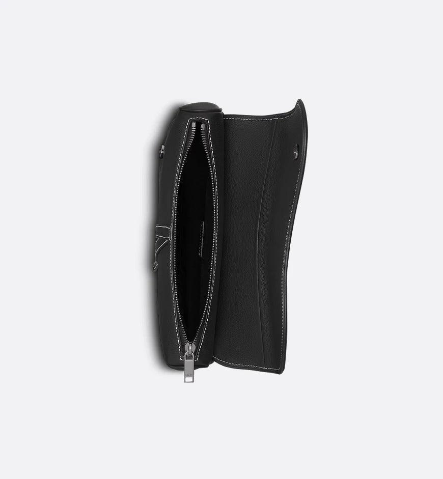 Dior Saddle Bag Black Grained Calfskin