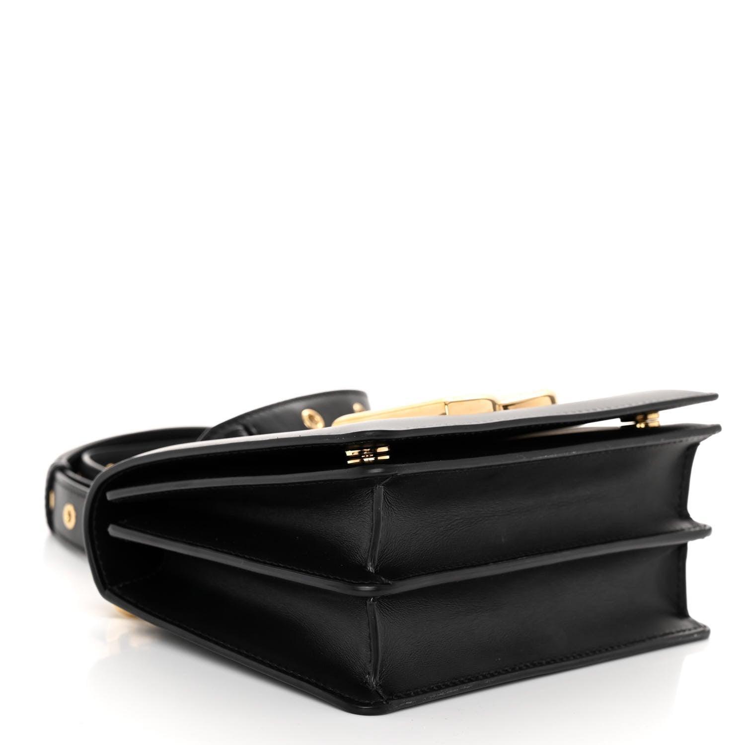 Dolce & Gabbana Calfskin 3.5 Crossbody Bag Black