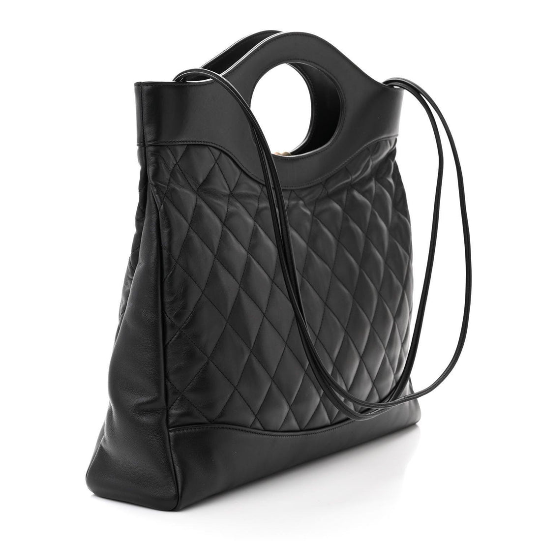 Chanel  Shiny Crumpled Calfskin Quilted Mini 31 Shopping Bag