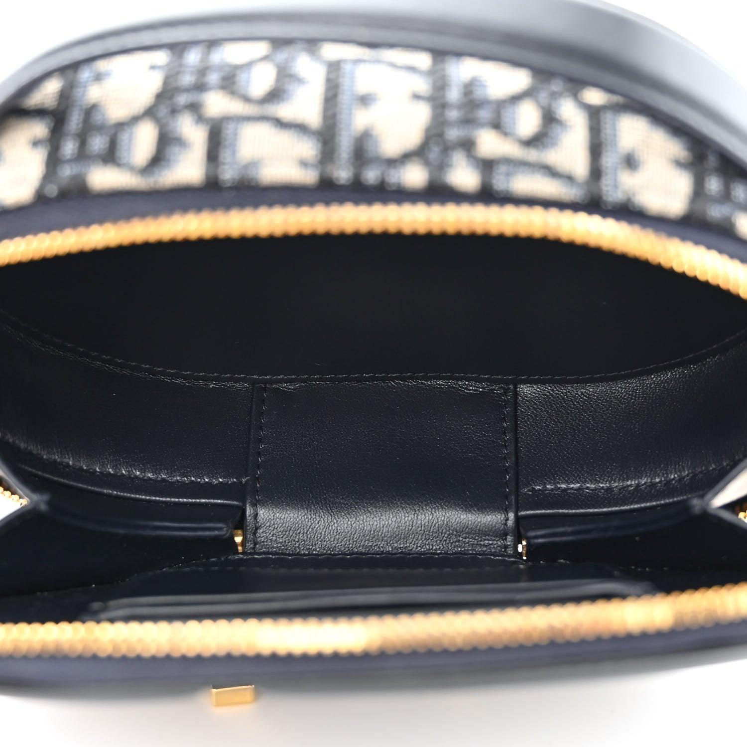 Christian Dior Signature Oval Camera Bag Calfskin with Embossed CD Signature