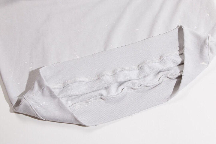 Balenciaga logo-print detail hoodie – White