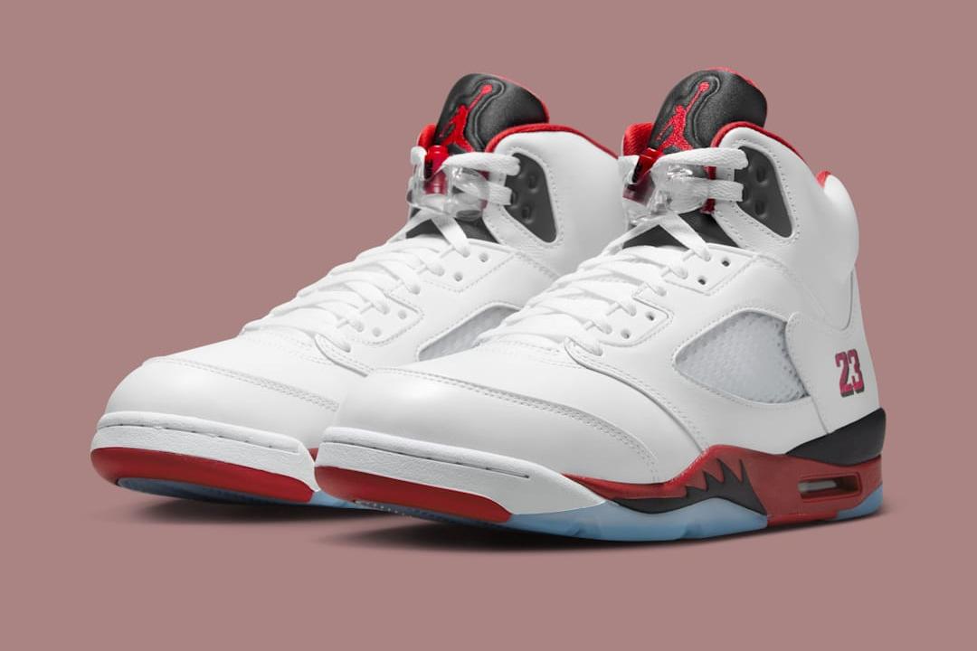 Air Jordan 5 “Fire Red” (Black Tongue)