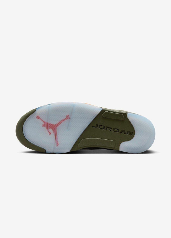 Air Jordan 5 Olive Tone Retro Kicks – Street Look