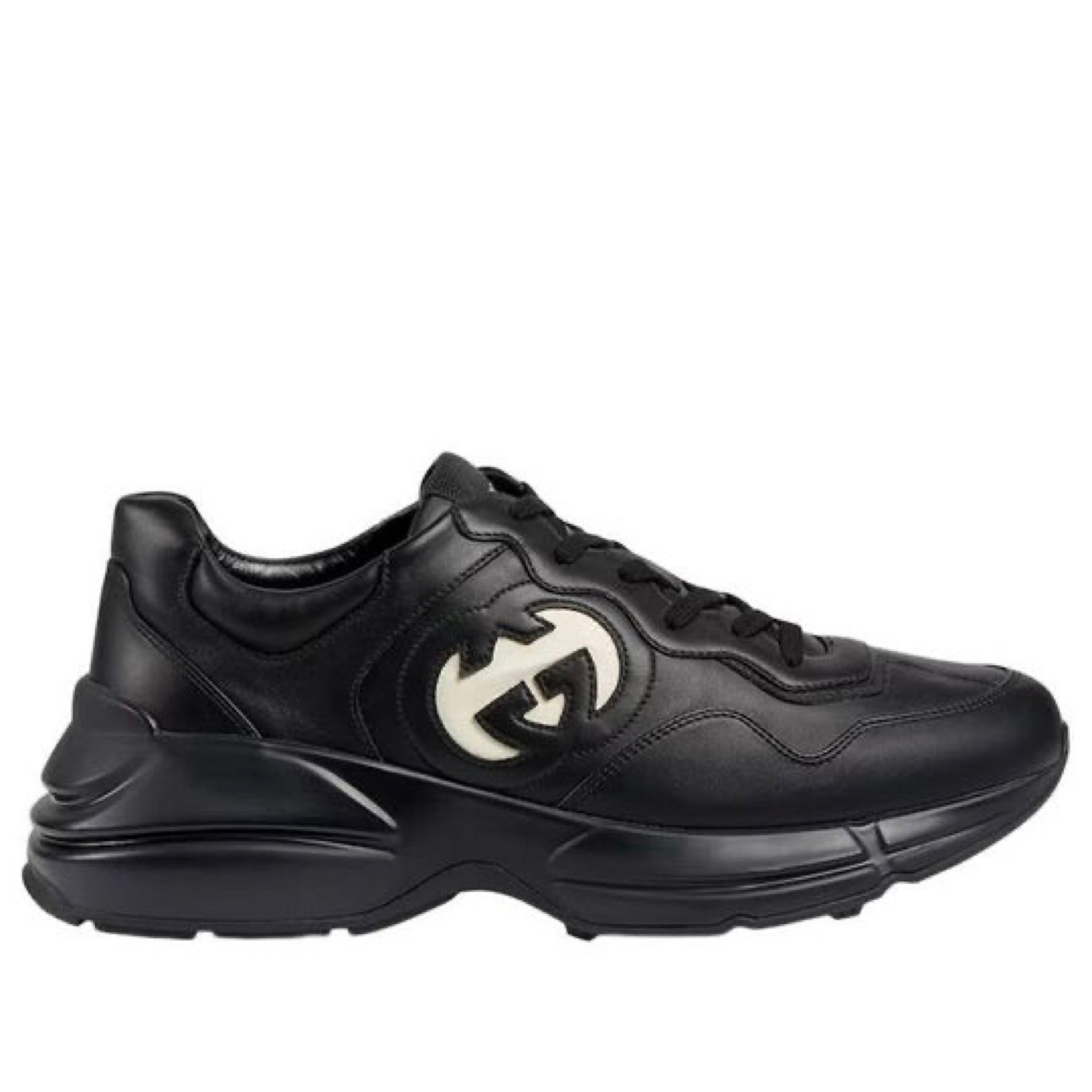 Gucci Chunky Retro Sneaker – Black & Ivory Colorway