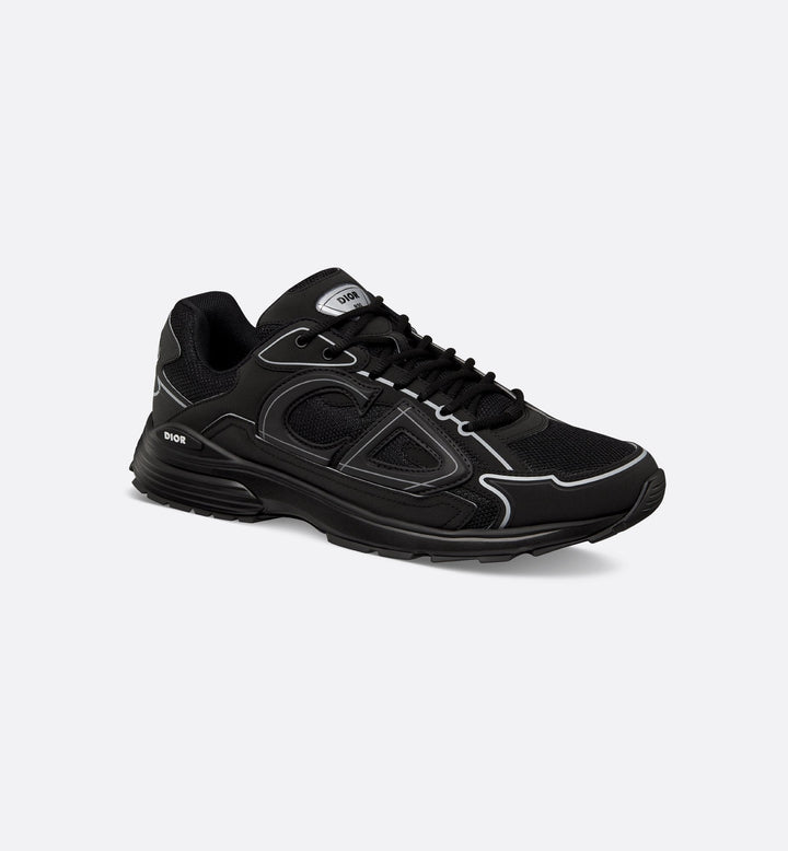 Dior B30-Style Performance Sneaker – All Black Mesh Edition