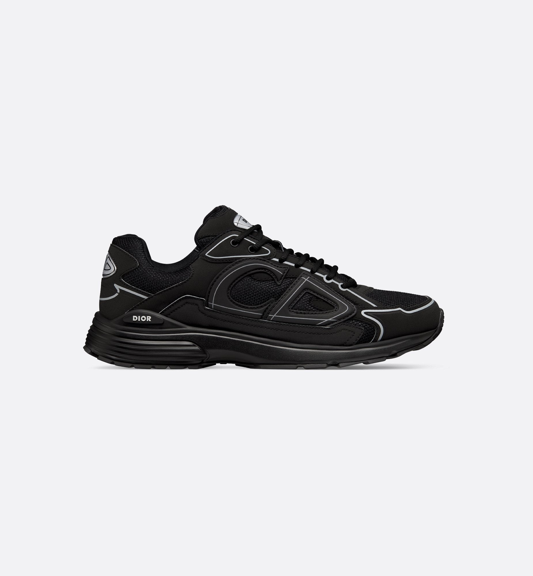 Dior B30-Style Performance Sneaker – All Black Mesh Edition