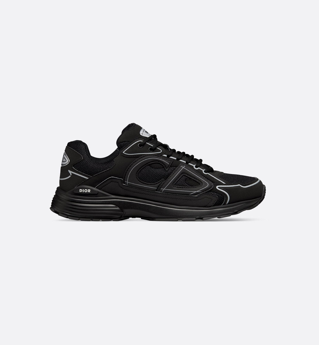 Dior B30-Style Performance Sneaker – All Black Mesh Edition