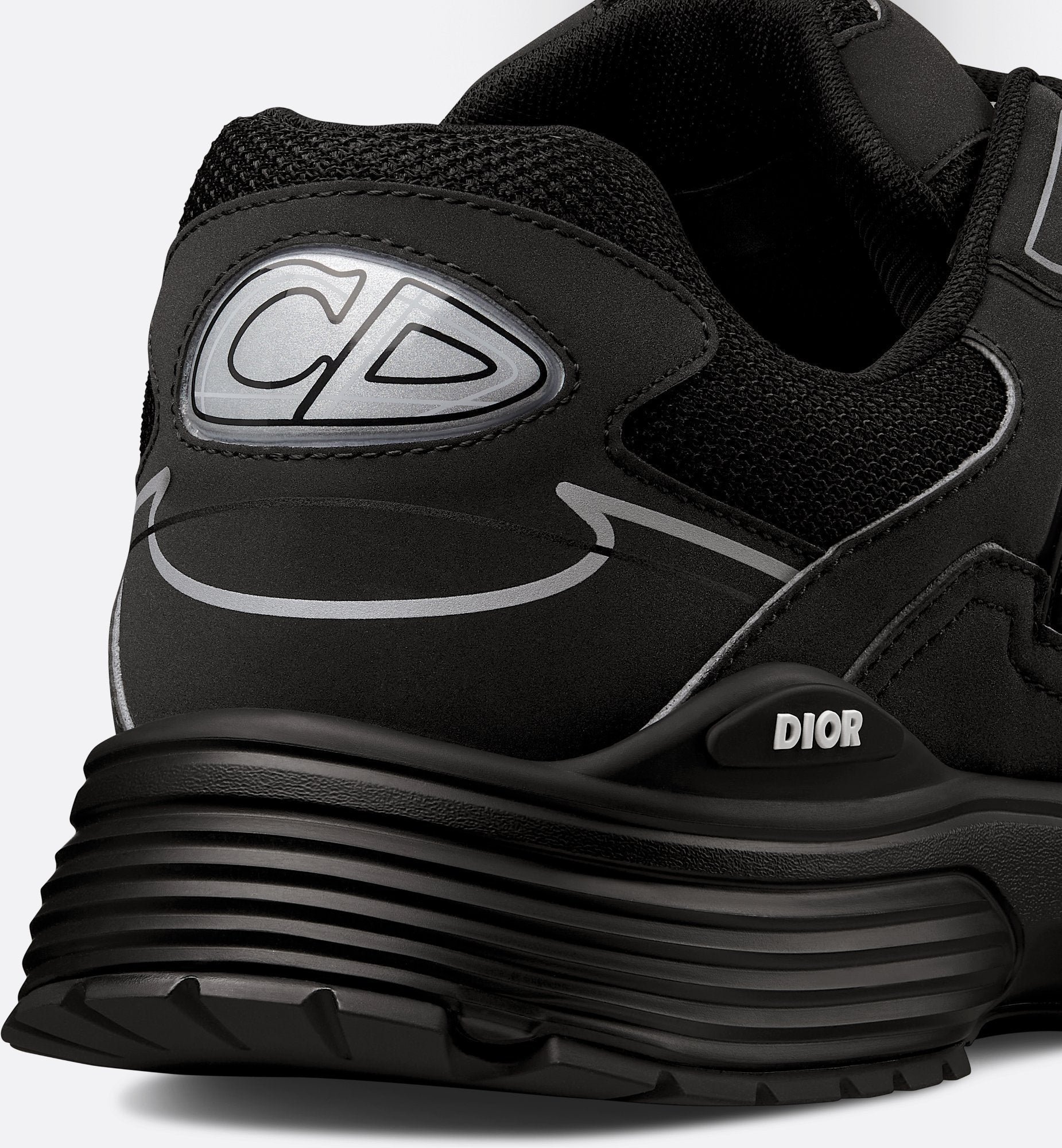 Dior B30-Style Performance Sneaker – All Black Mesh Edition