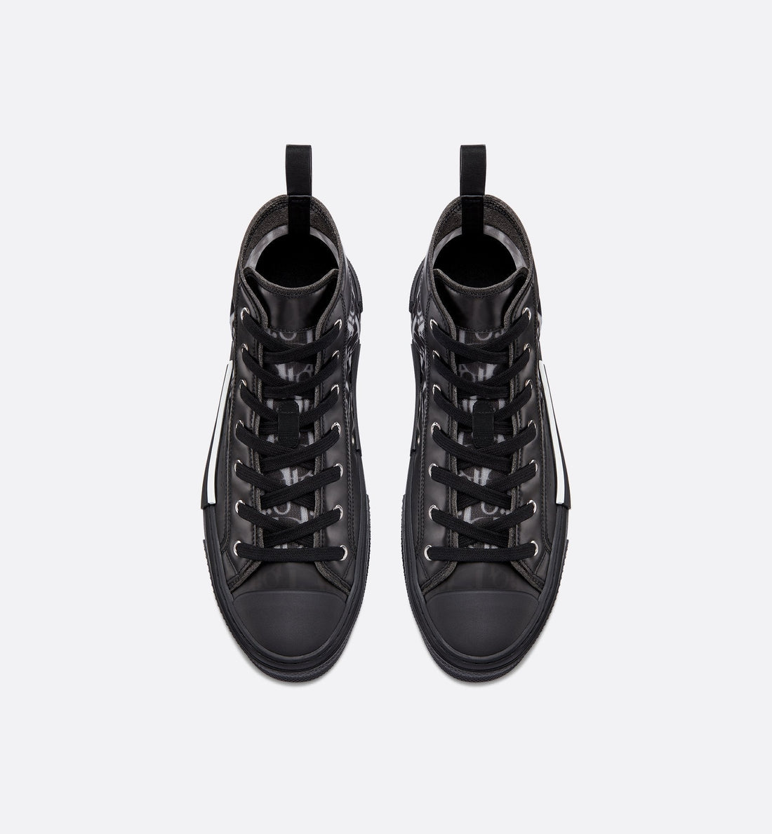 Unisex Dior Oblique Canvas High-Sneaker – White & Black Edition