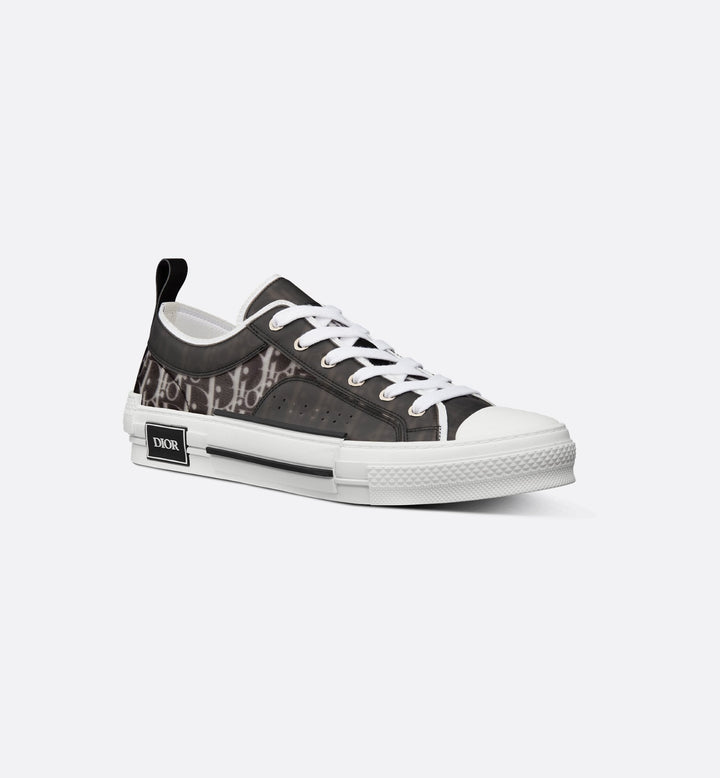 Unisex Dior Oblique Canvas Sneaker – White & Black Edition