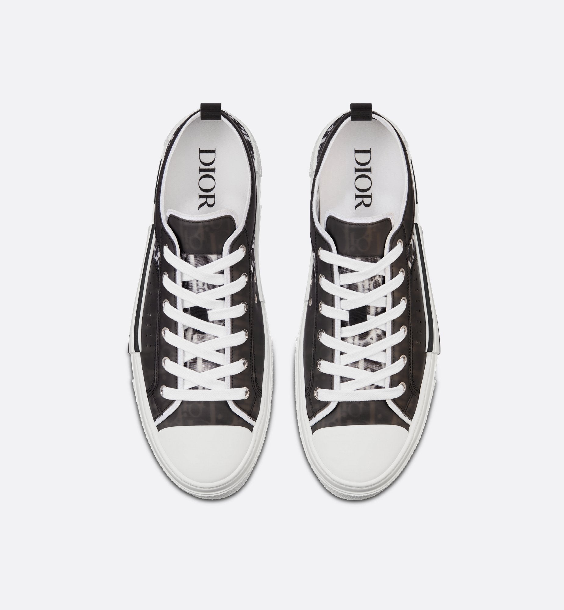 Unisex Dior Oblique Canvas Sneaker – White & Black Edition
