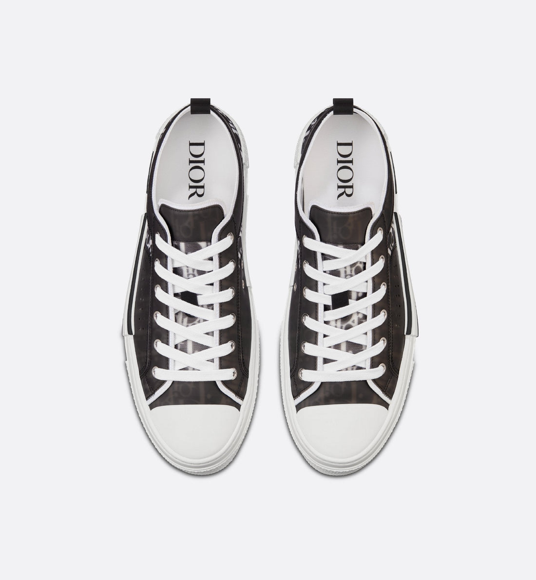 Unisex Dior Oblique Canvas Sneaker – White & Black Edition