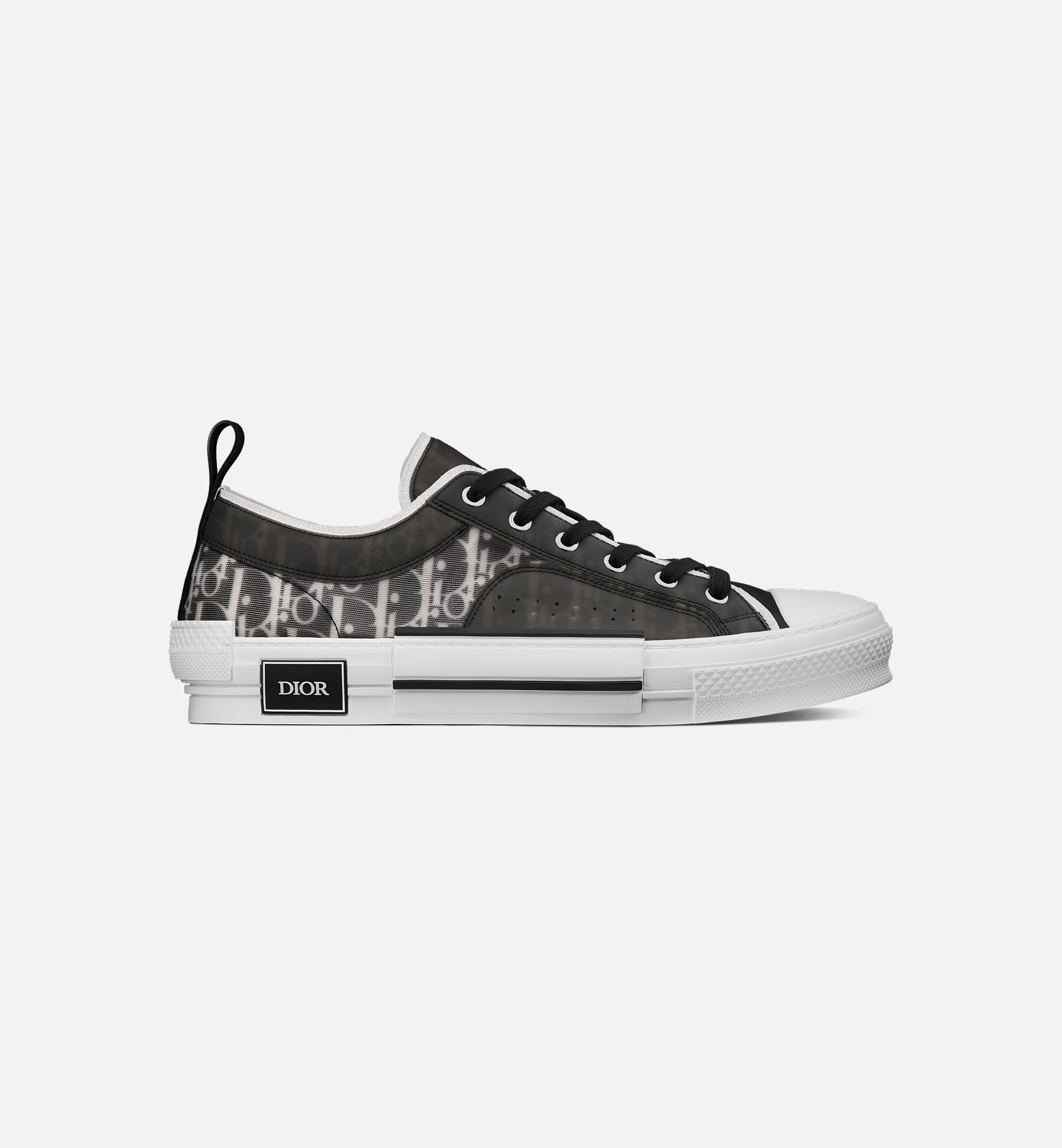 Unisex Dior Oblique Canvas Sneaker – White & Black Edition