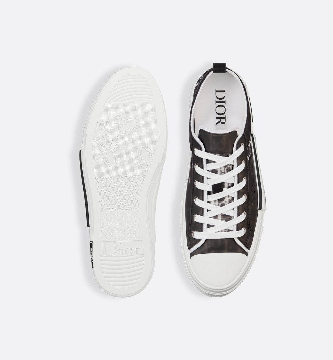 Unisex Dior Oblique Canvas Sneaker – White & Black Edition