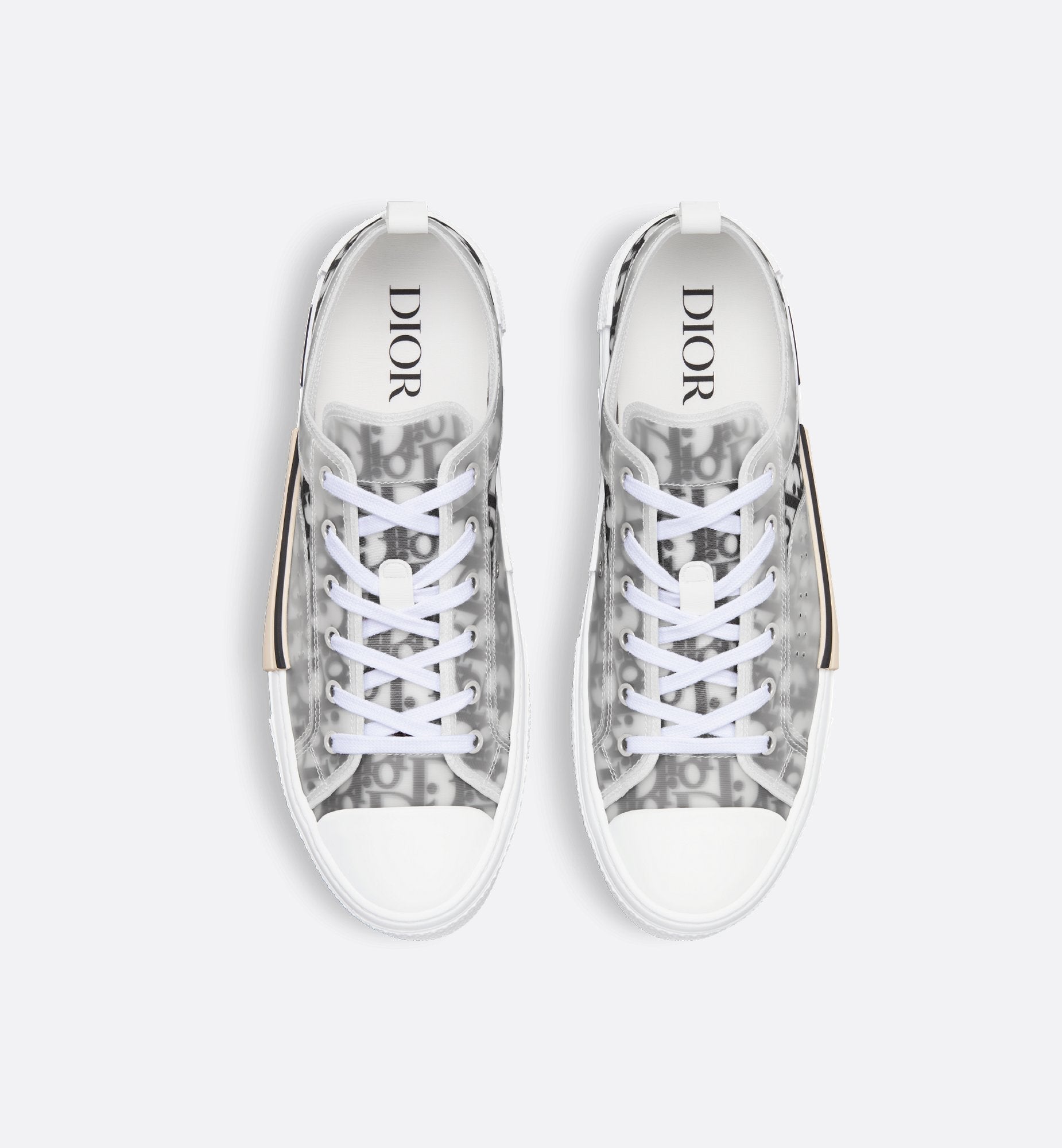 Unisex Dior Oblique Canvas Sneaker – White & Black Edition