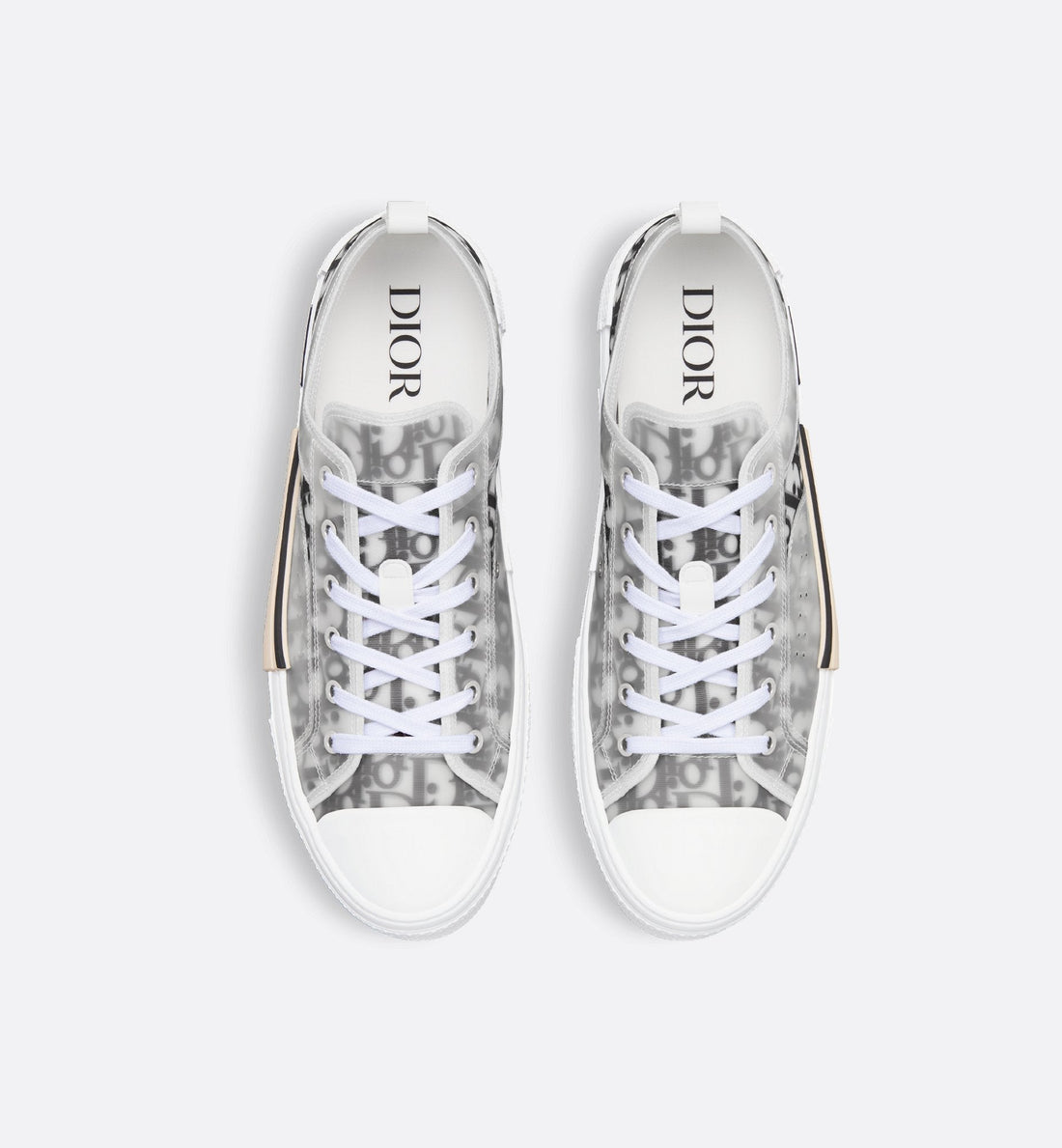 Unisex Dior Oblique Canvas Sneaker – White & Black Edition