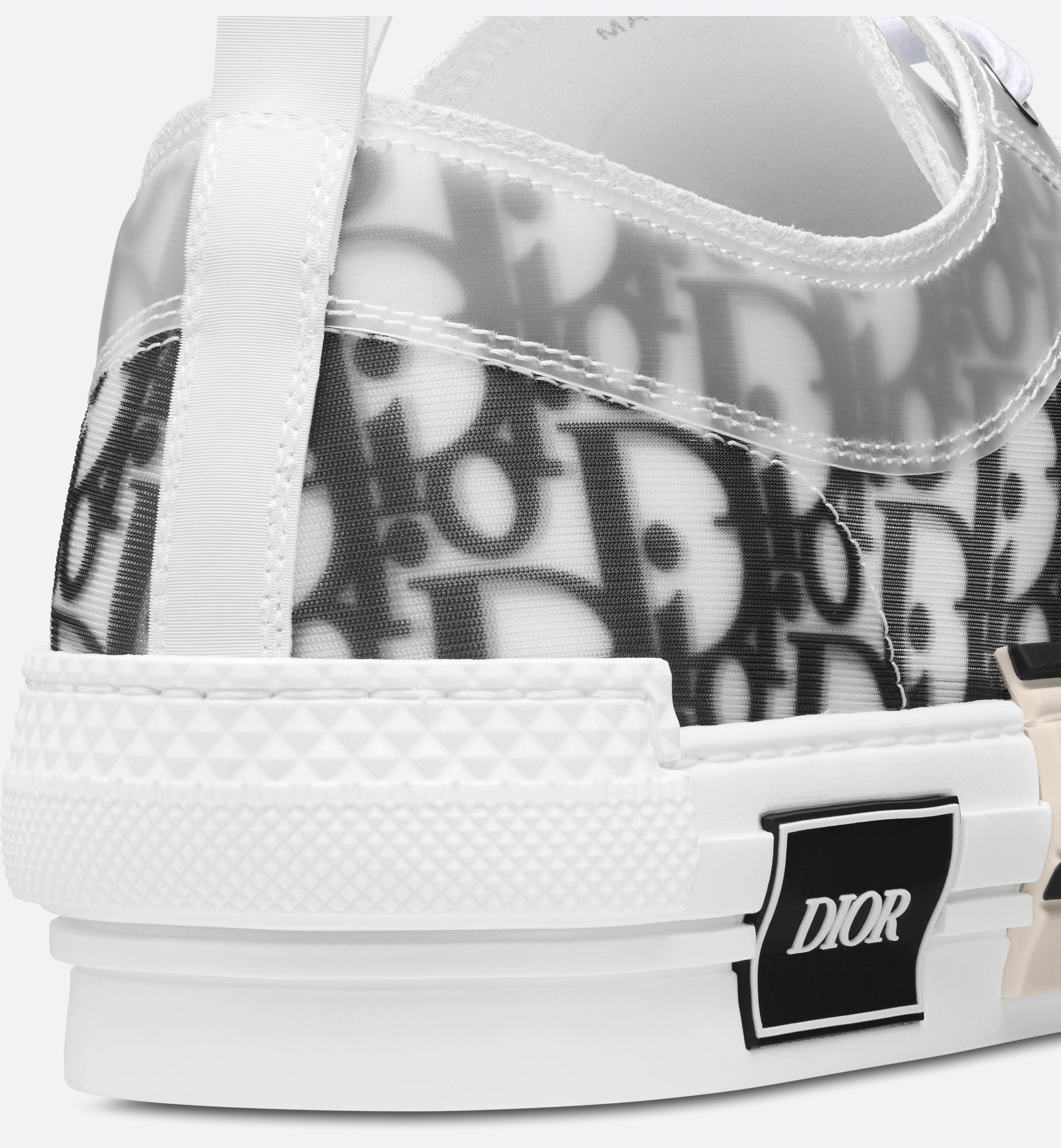 Unisex Dior Oblique Canvas Sneaker – White & Black Edition