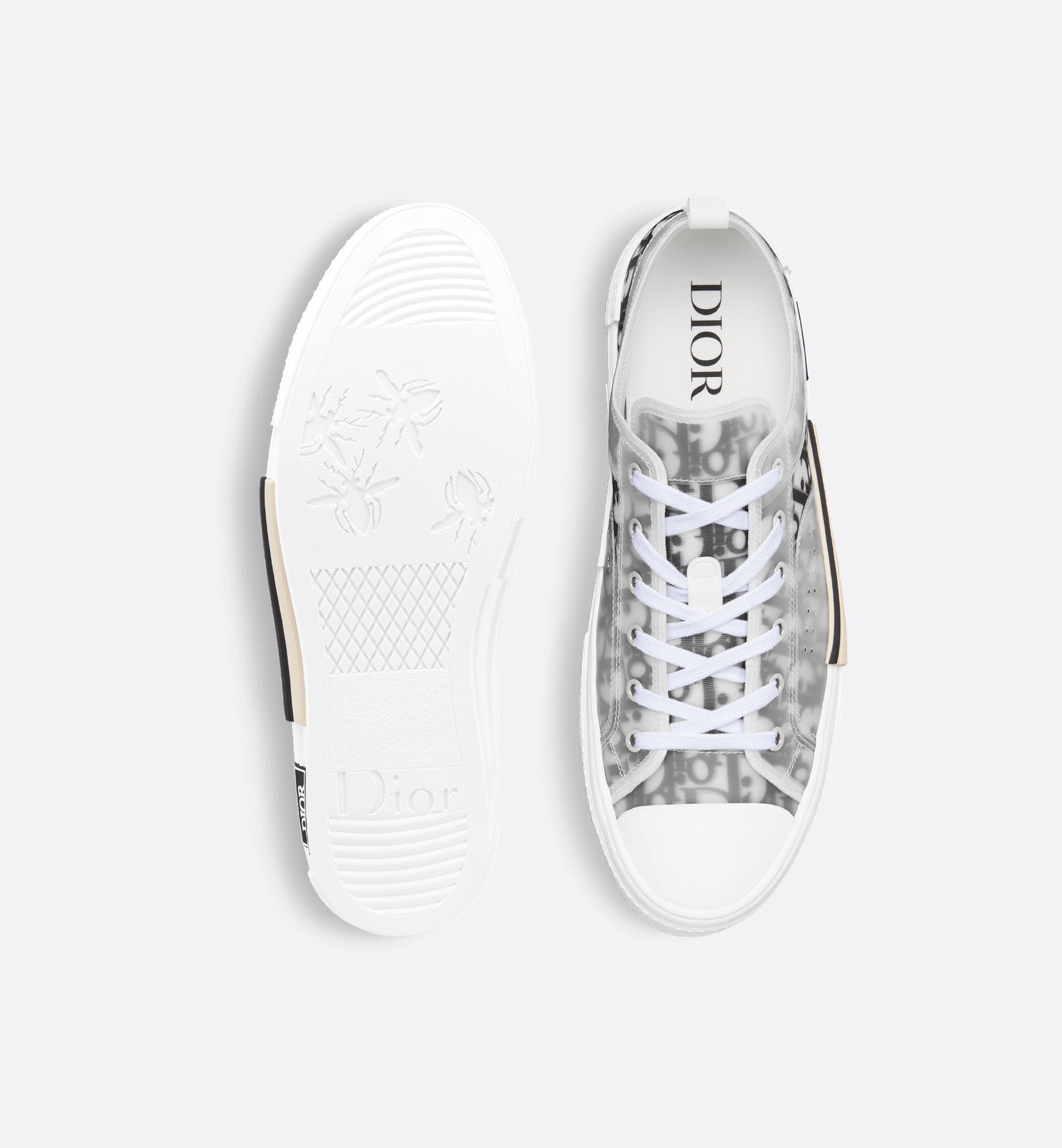 Unisex Dior Oblique Canvas Sneaker – White & Black Edition