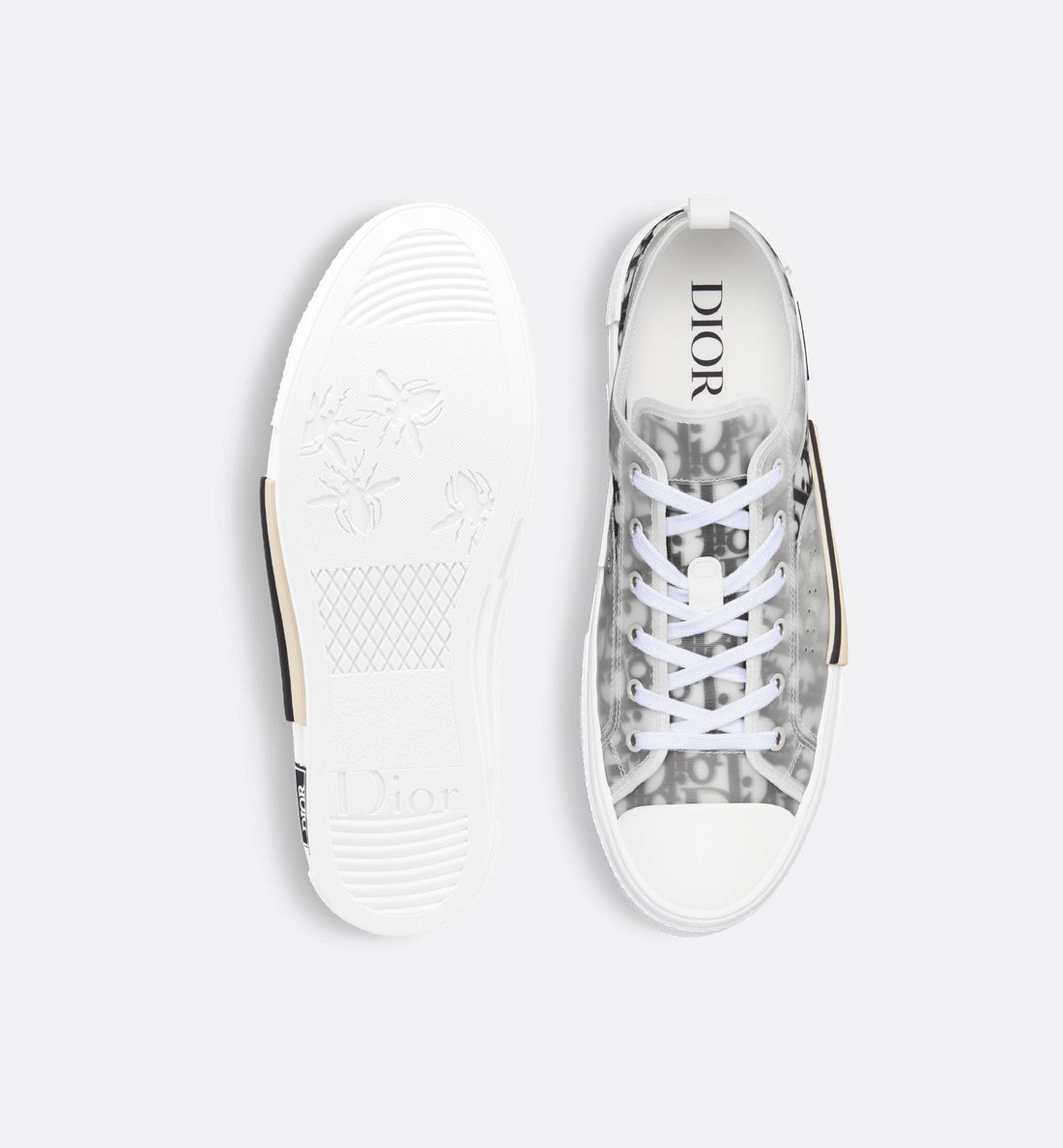 Unisex Dior Oblique Canvas Sneaker – White & Black Edition