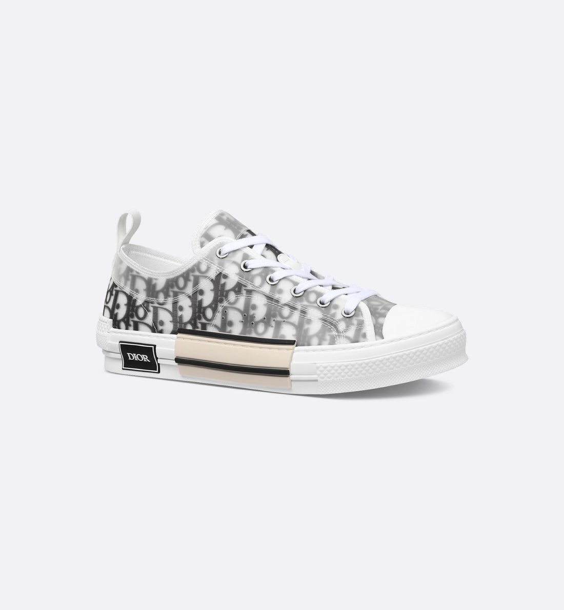 Unisex Dior Oblique Canvas Sneaker – White & Black Edition