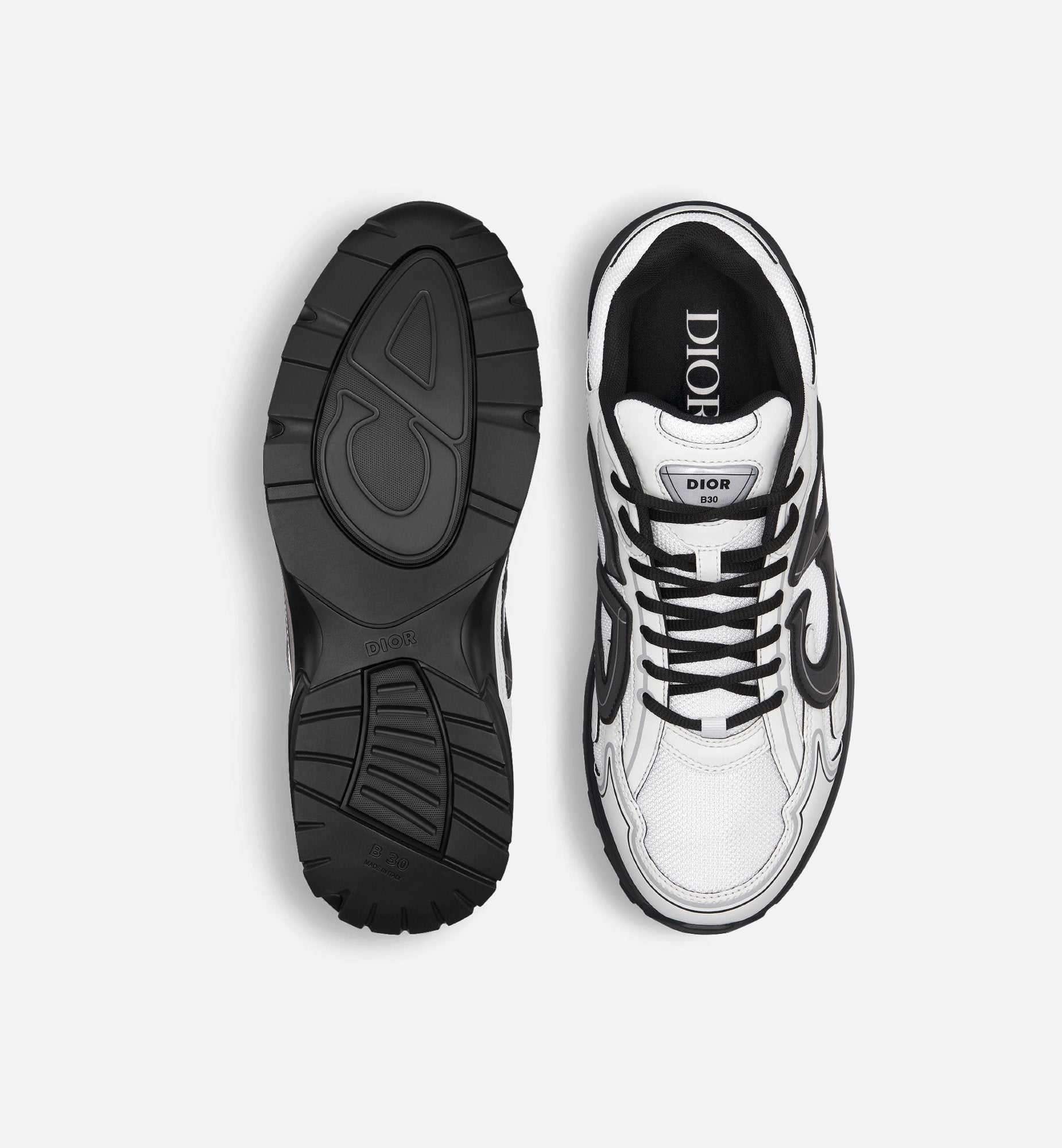 Dior B30-Style Performance Sneaker – Black Mesh Edition