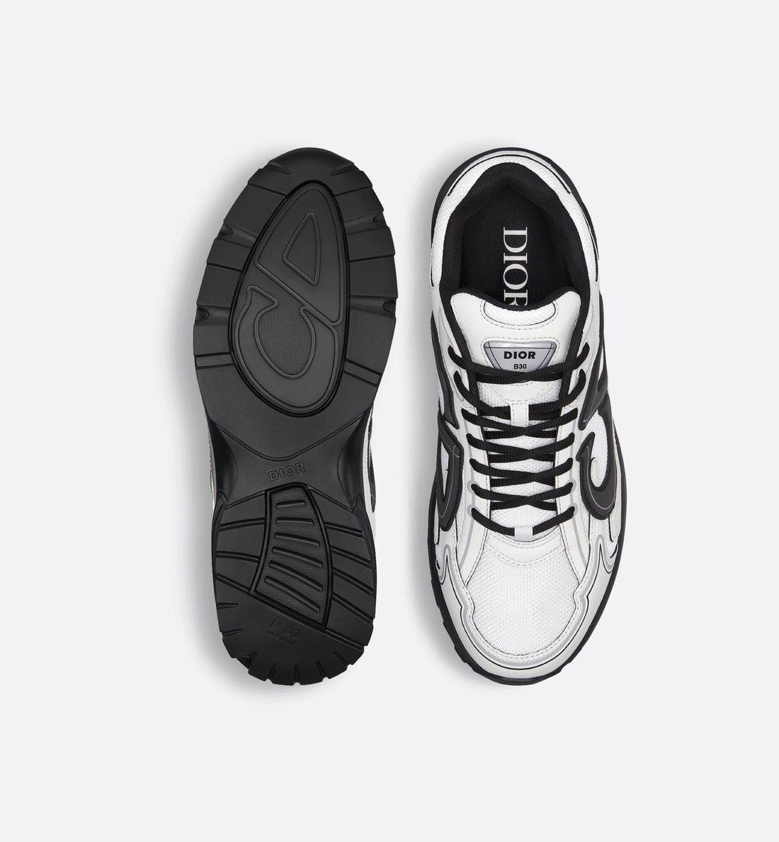 Dior B30-Style Performance Sneaker – Black Mesh Edition