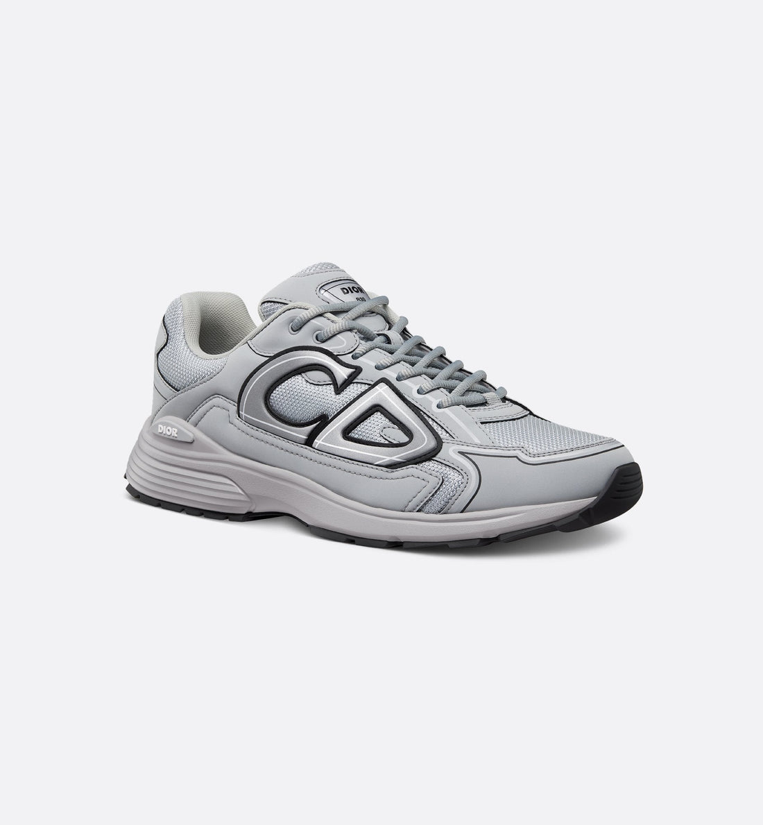 Dior B30-Style Performance Sneaker – Gray Mesh Edition