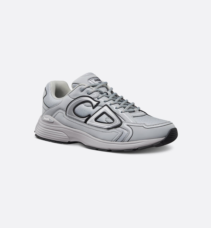 Dior B30-Style Performance Sneaker – Gray Mesh Edition