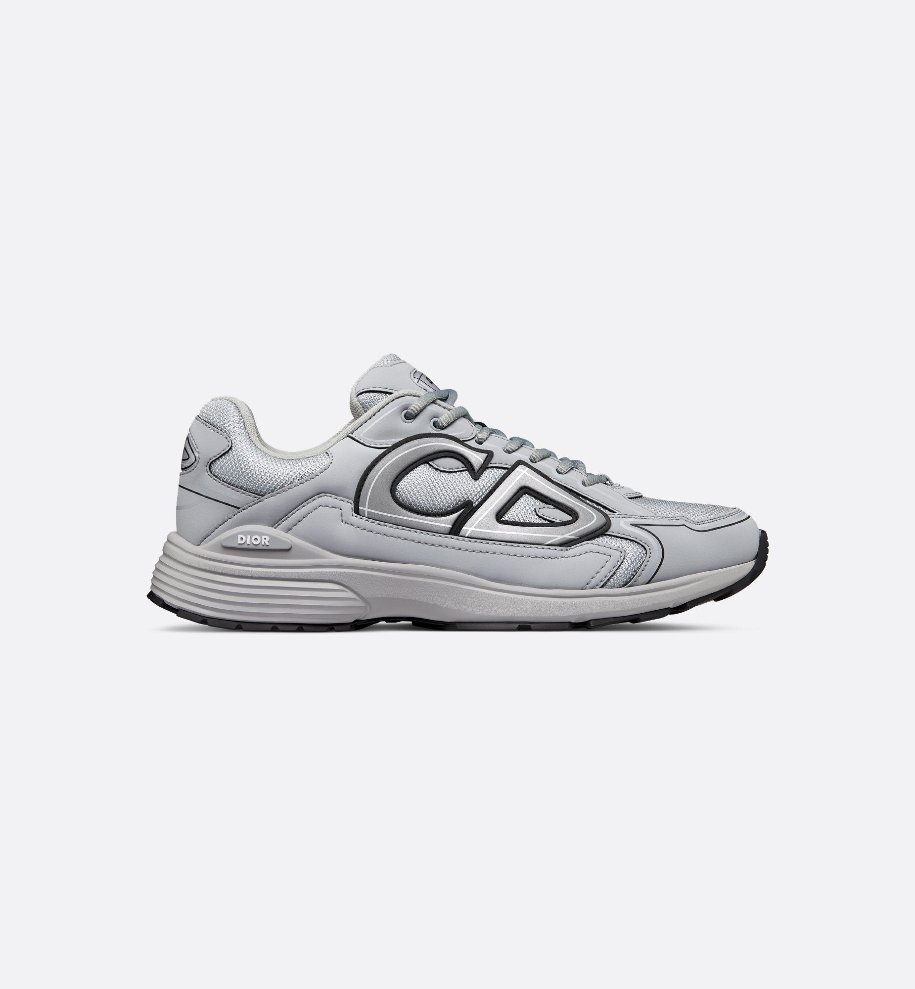 Dior B30-Style Performance Sneaker – Gray Mesh Edition