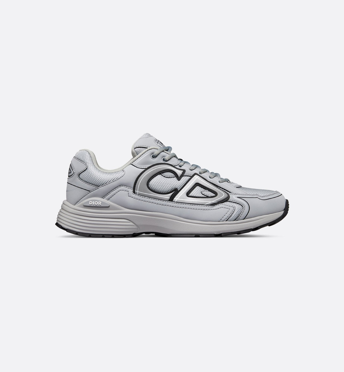 Dior B30-Style Performance Sneaker – Gray Mesh Edition