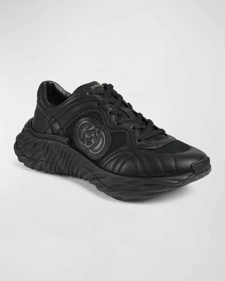 Gucci Ripple Sole Sneaker – Mesh & Leather Luxe Edition