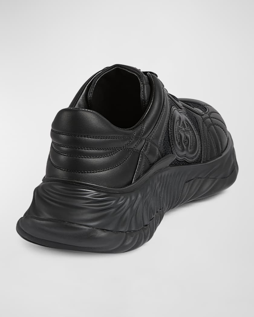 Gucci Ripple Sole Sneaker – Mesh & Leather Luxe Edition