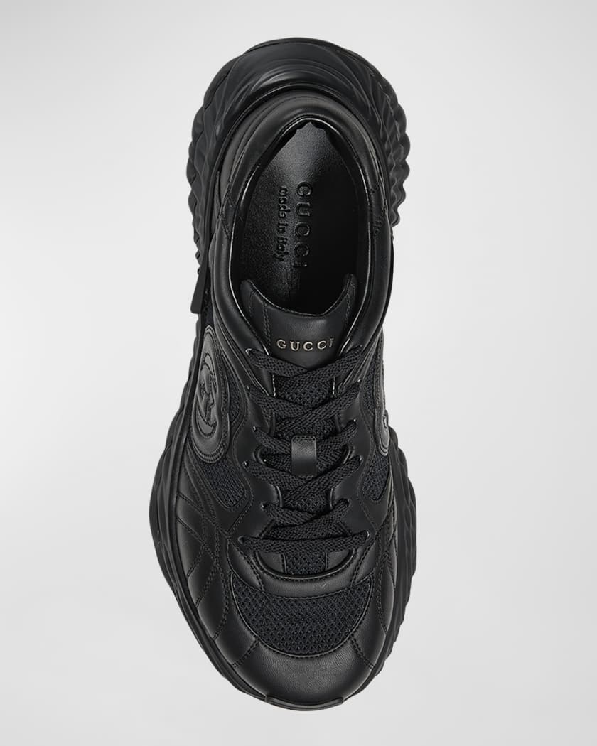 Gucci Ripple Sole Sneaker – Mesh & Leather Luxe Edition
