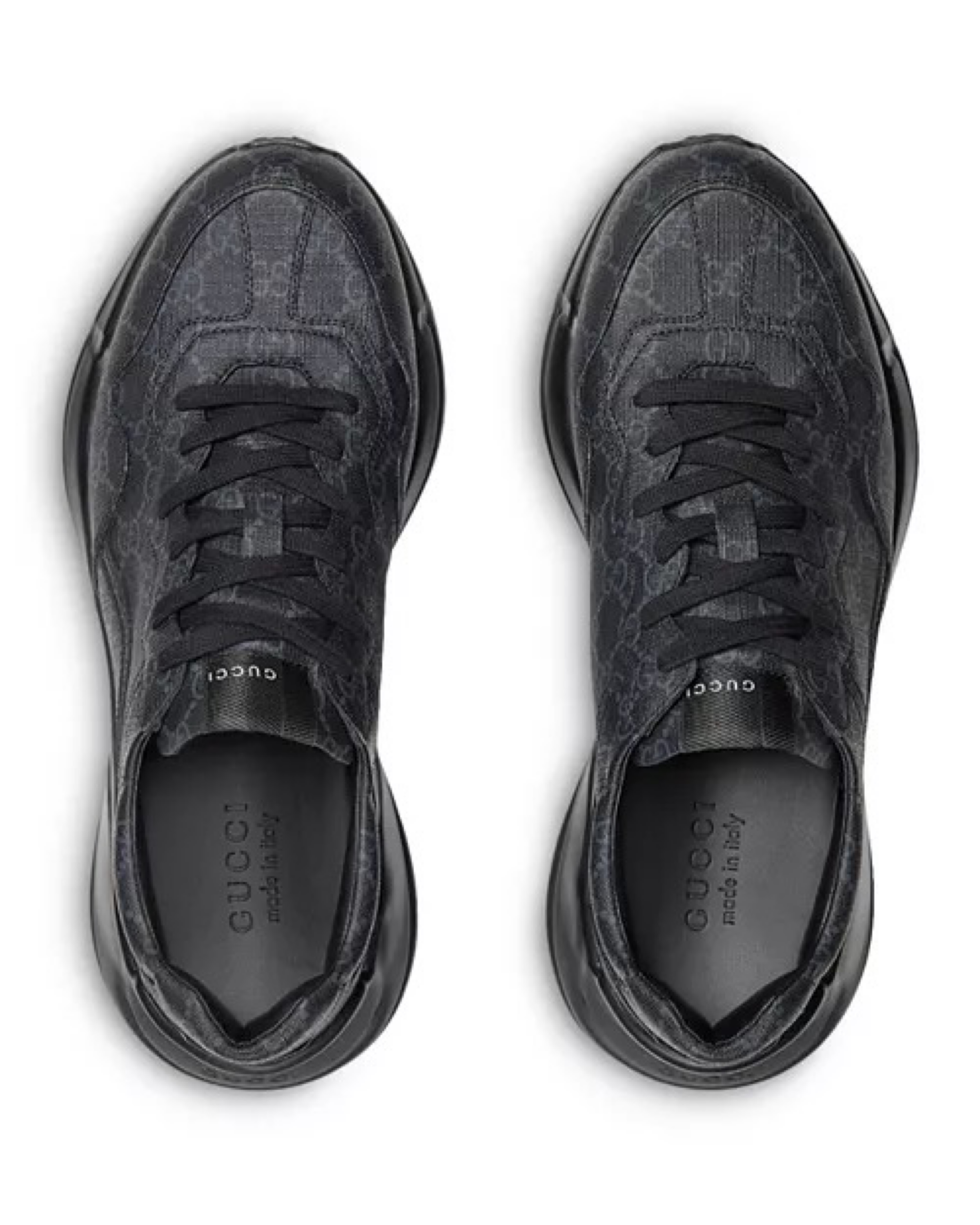 Gucci Low-Top Sneaker – Canvas & Leather Blend