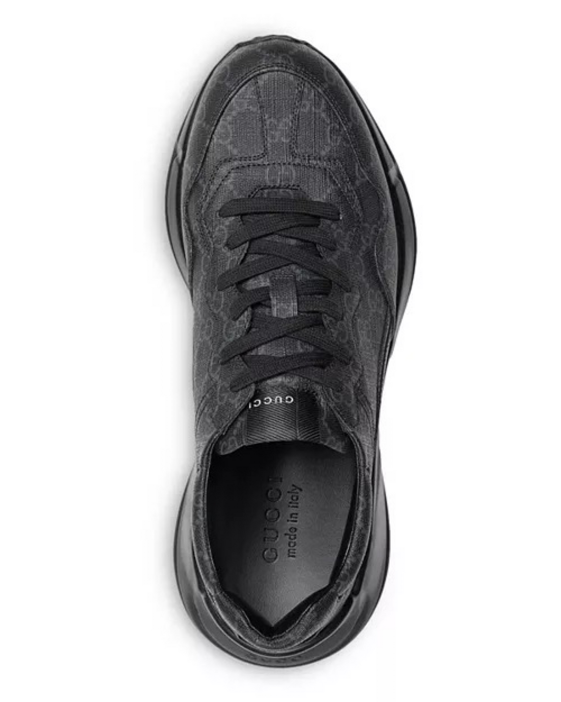 Gucci Low-Top Sneaker – Canvas & Leather Blend