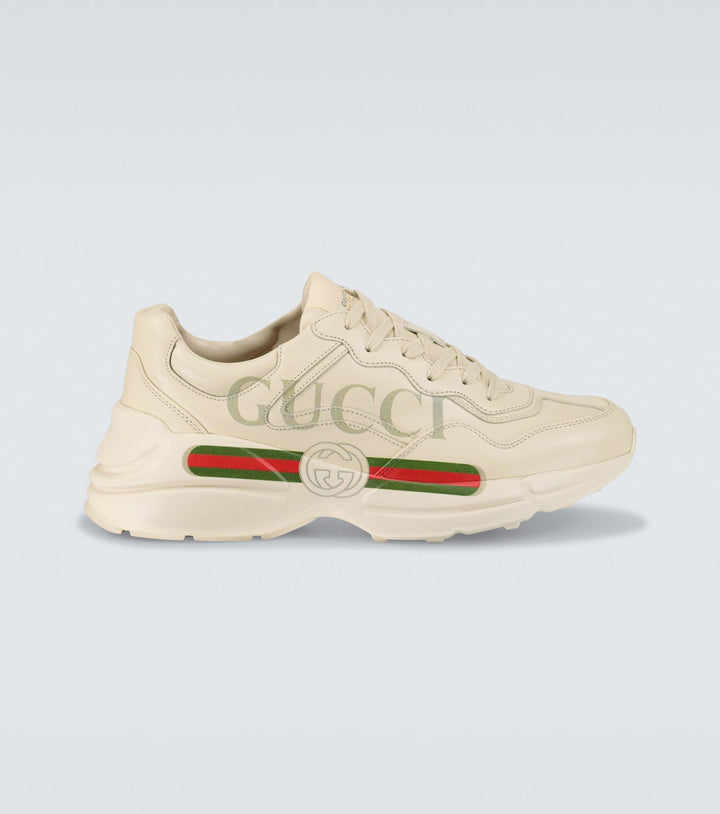 Gucci Rhyton Chunky Leather Sneakers