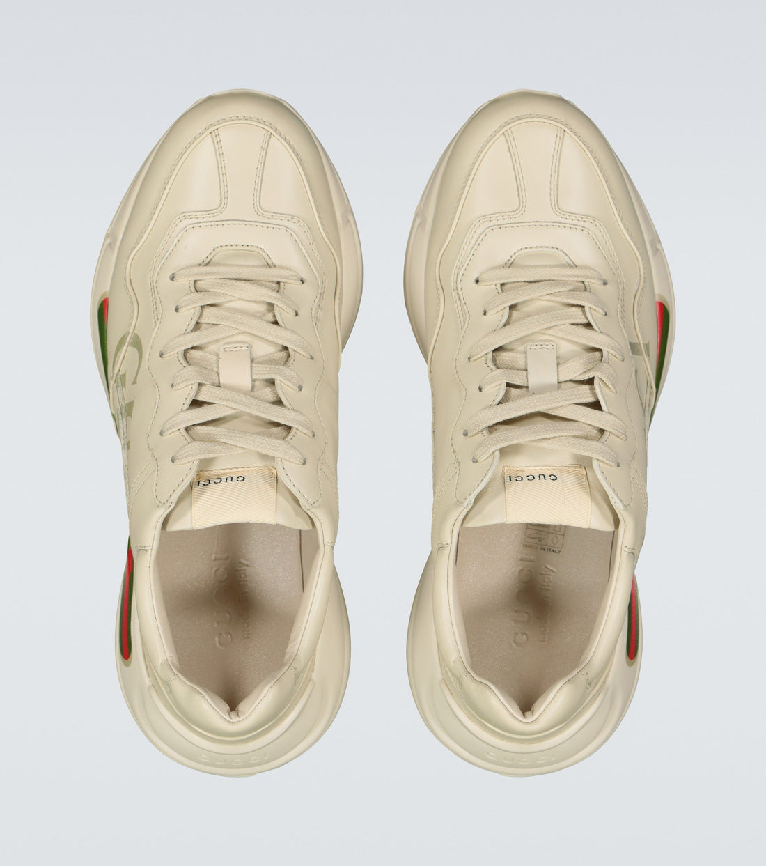 Gucci Rhyton Chunky Leather Sneakers