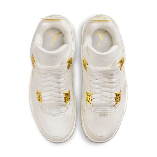 Air Jordan 4 Retro Metallic Gold Iconic Style Footwear