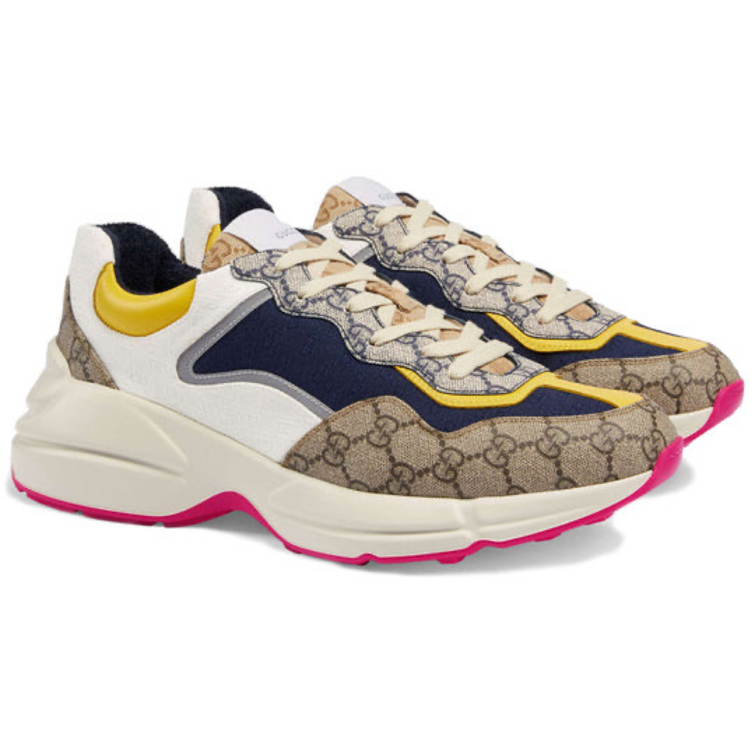 Gucci Rhyton Chunky Sneaker – Beige, White & Yellow Edition