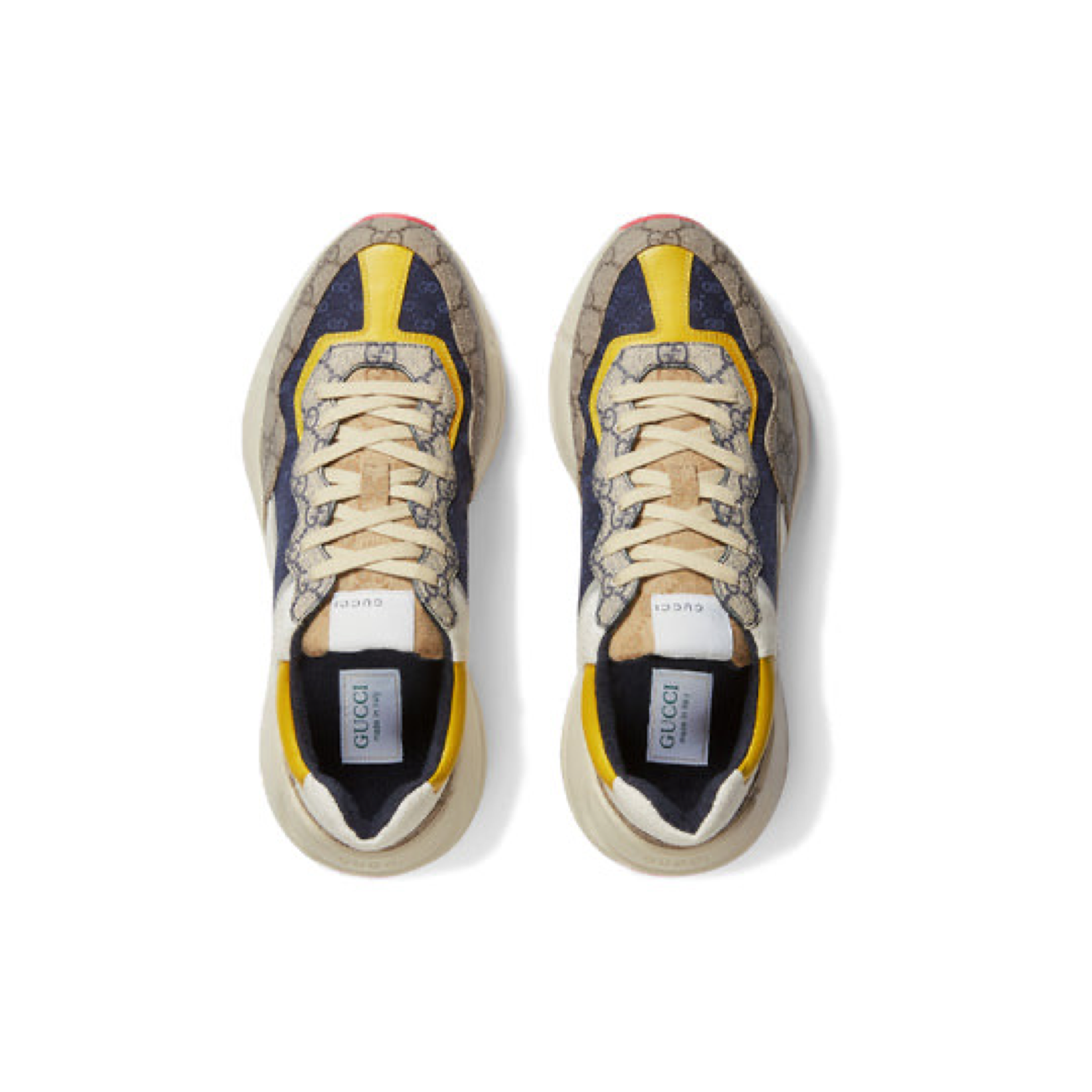 Gucci Rhyton Chunky Sneaker – Beige, White & Yellow Edition