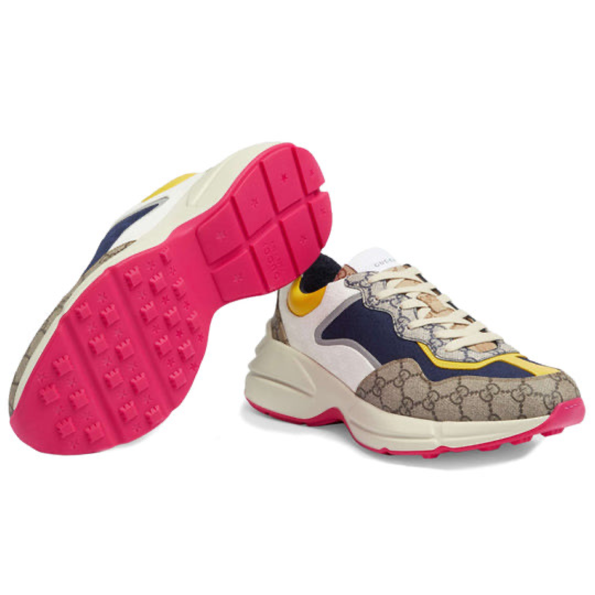 Gucci Rhyton Chunky Sneaker – Beige, White & Yellow Edition