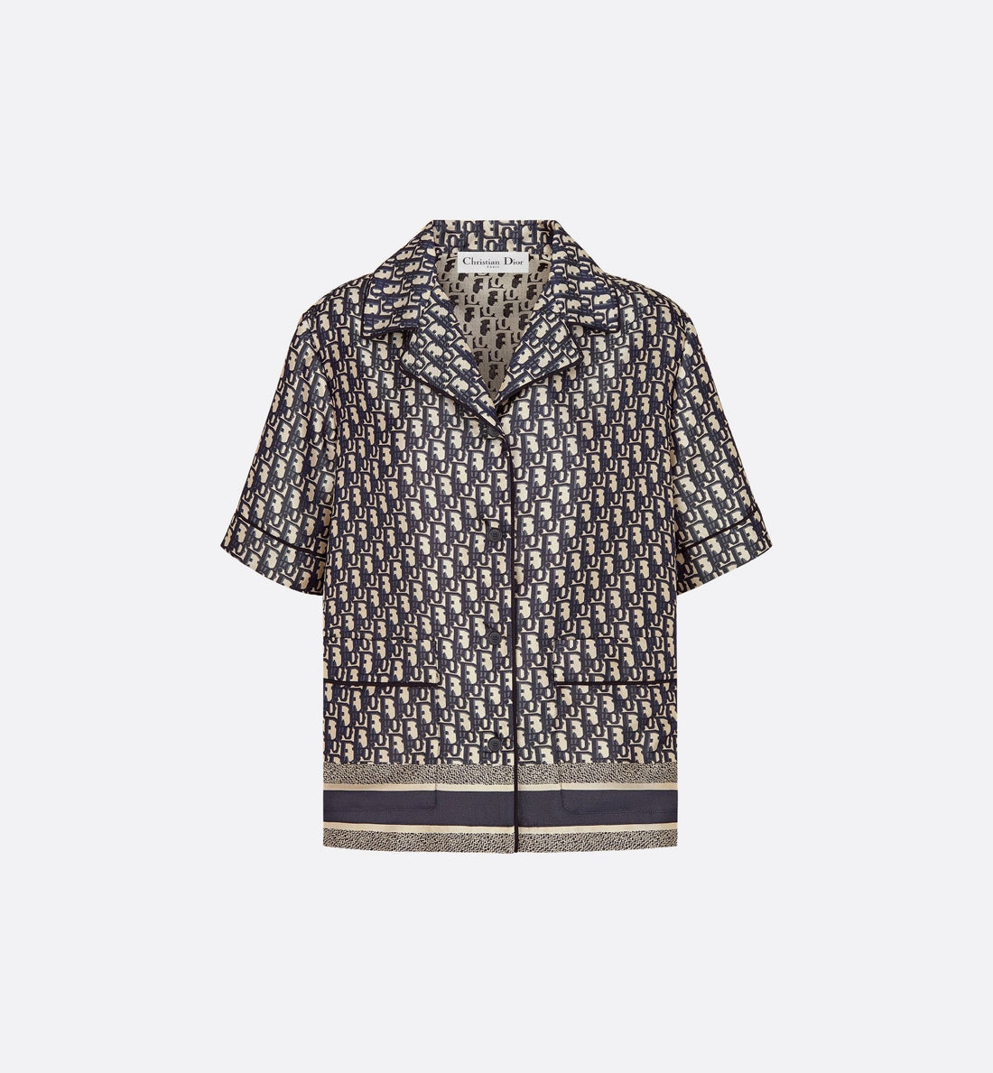 Dior Chez Moi Short-Sleeved Shirt
Blue Dior Oblique Silk Twill