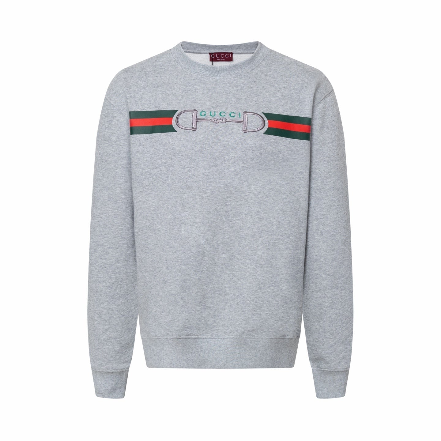 GUCCI Gray Cotton Jersey Sweatshirt New & Authentic