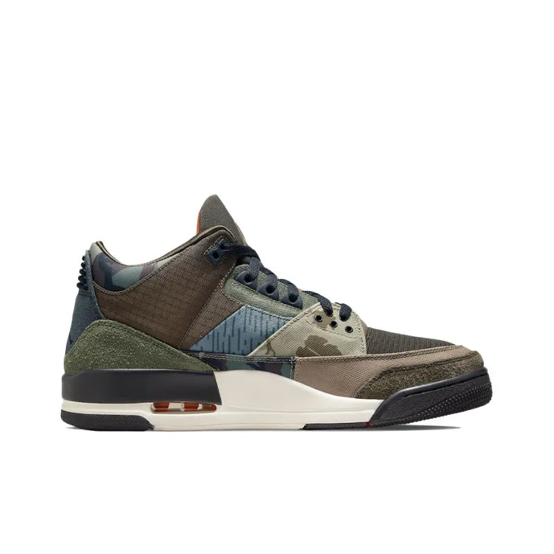 AirJordan 3 Camo Sneaker – Patchwork